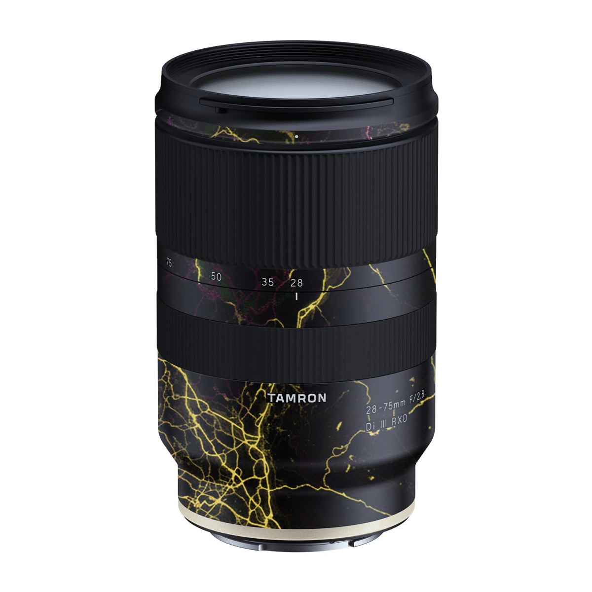 Electric Gold Veins Tamron Lens 28-75mm F/2.8 Gen 1 Camera Lens Skin