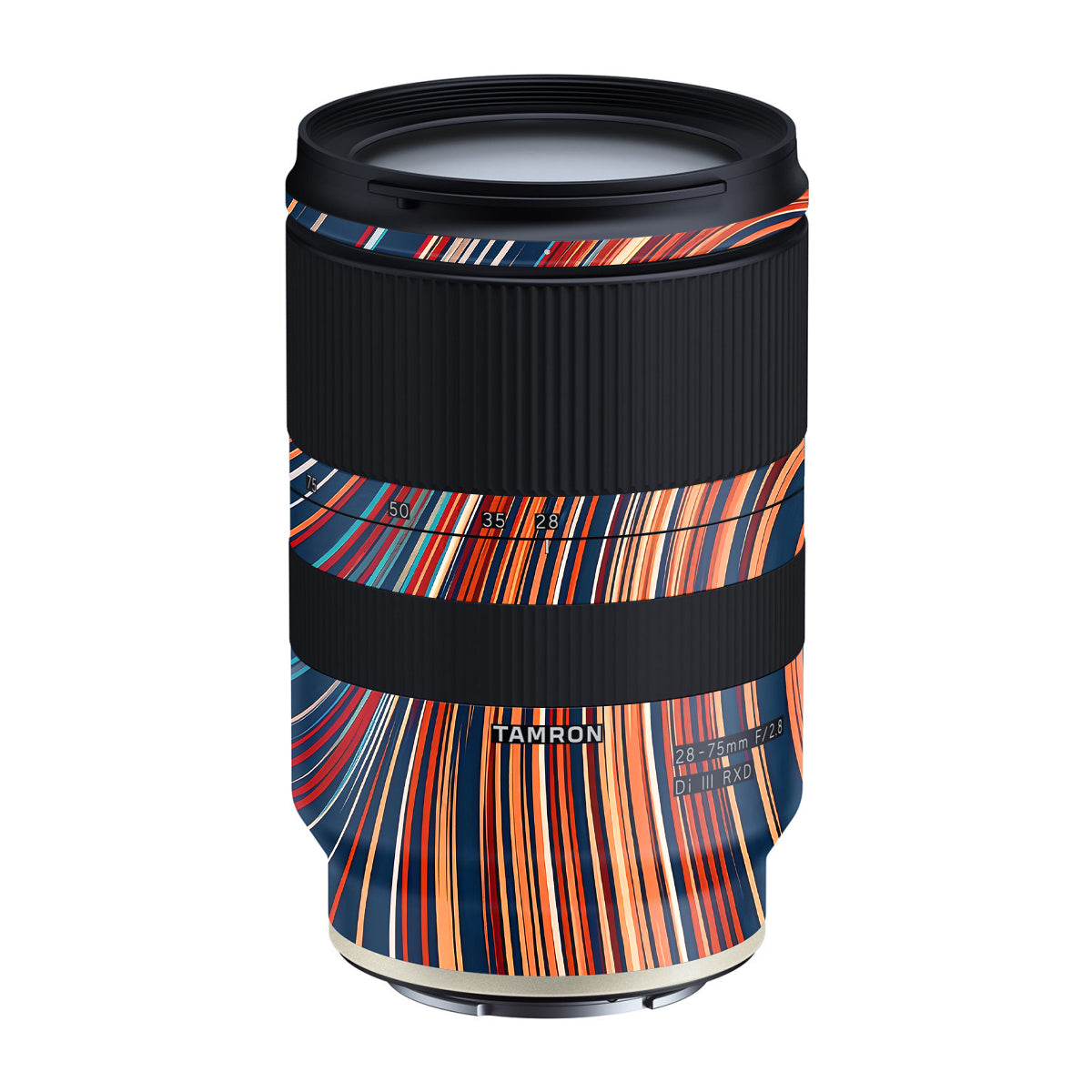 Retro Abstract Striped Swirl Tamron Lens 28-75mm F/2.8 Gen 1 Camera Lens Skin