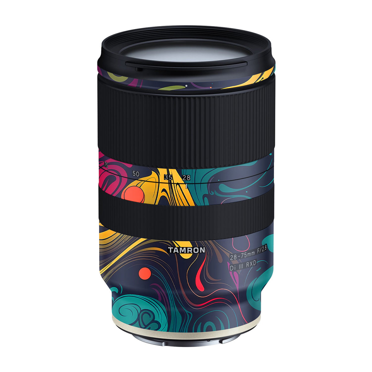 Psychedelic Color Swirl Tamron Lens 28-75mm F/2.8 Gen 1 Camera Lens Skin