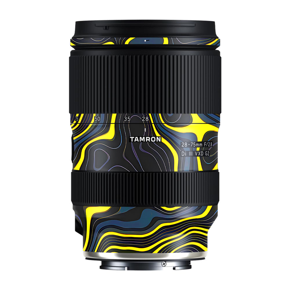 Neon Lava Contours Tamron Lens 28-75mm F/2.8 Gen 2 Camera Lens Skin
