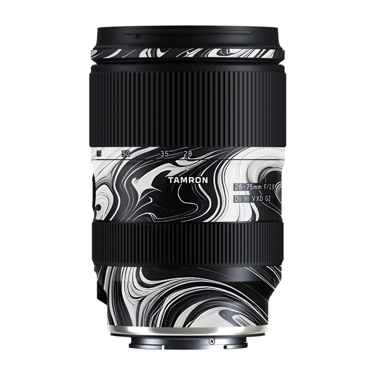 Black and White Marble Tamron Lens 28-75mm F/2.8 Gen 2 Camera Lens Skin