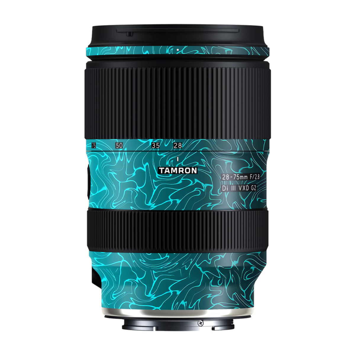 Cyan Blue to Black Gradient Tamron Lens 28-75mm F/2.8 Gen 2 Camera Lens Skin