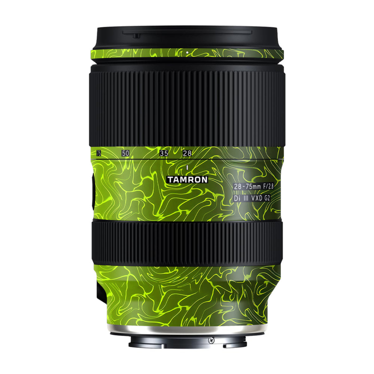 Lime Yellow to Black Gradient Tamron Lens 28-75mm F/2.8 Gen 2 Camera Lens Skin