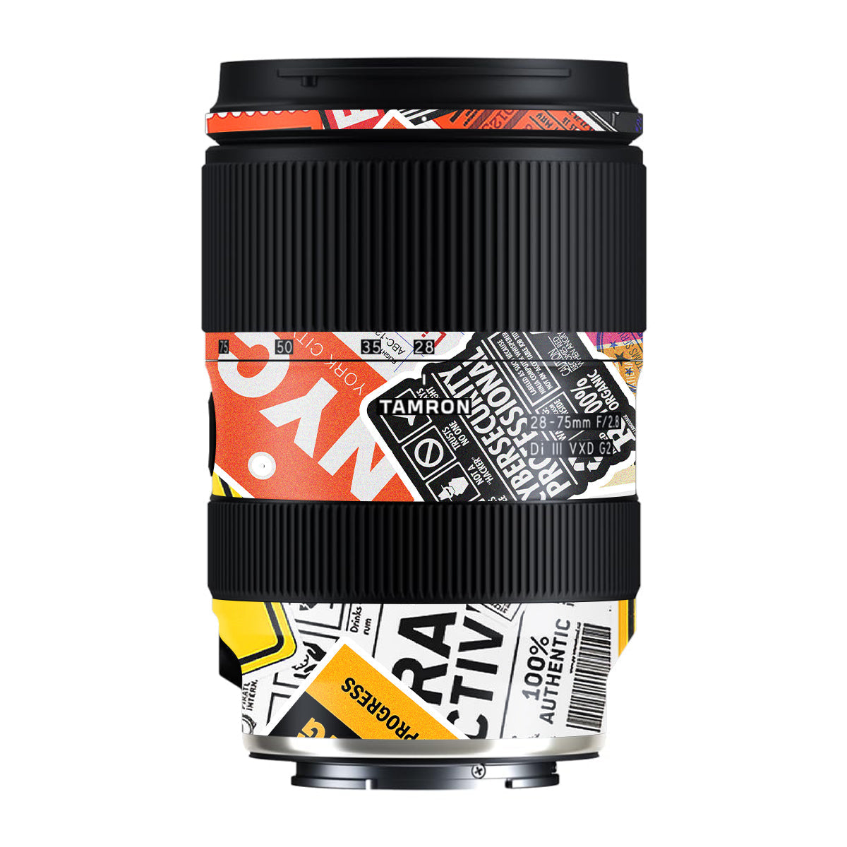 Tech Aesthetic Sticker Collage Tamron Lens 28-75mm F/2.8 Gen 2 Camera Lens Skin