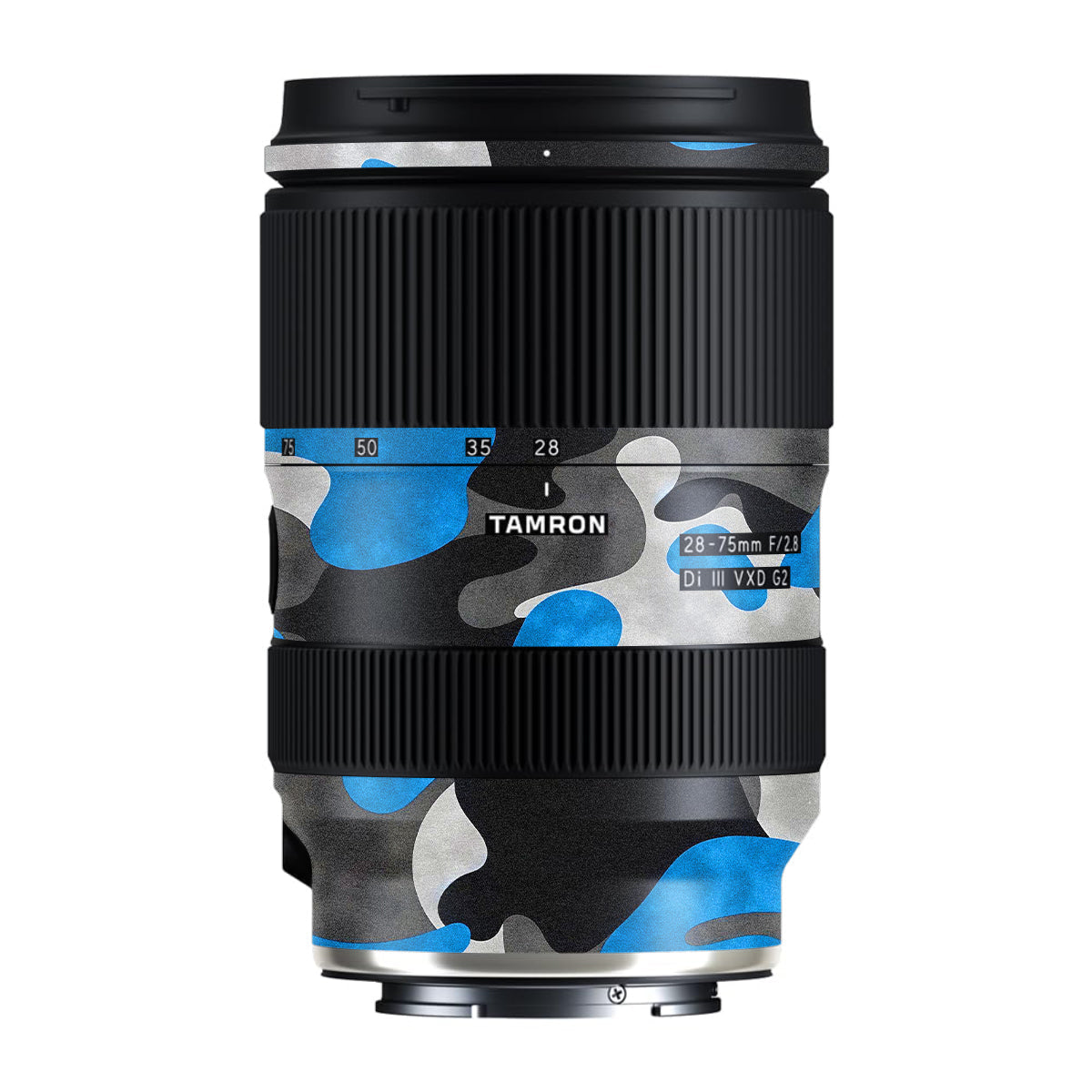 Blue Grey Camo Tamron Lens 28-75mm F/2.8 Gen 2 Camera Lens Skin