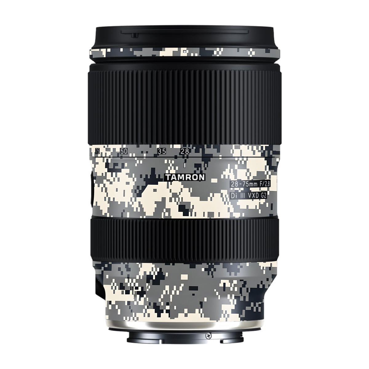 Grey Black Pixel Tamron Lens 28-75mm F/2.8 Gen 2 Camera Lens Skin