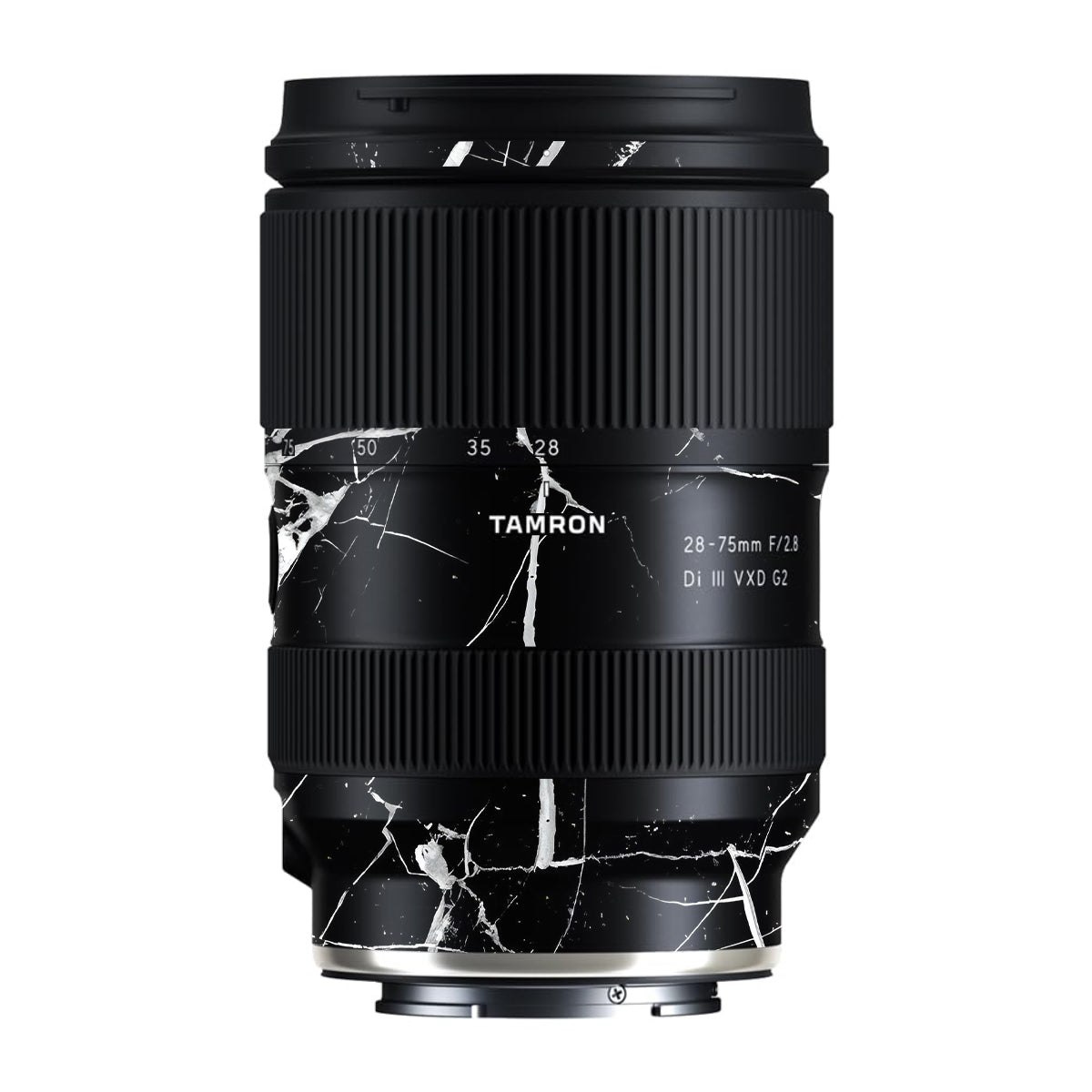 White Veins on Black Tamron Lens 28-75mm F/2.8 Gen 2 Camera Lens Skin