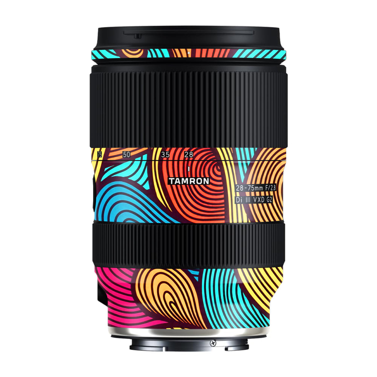 Retro Colorful Doodle Art Pattern Tamron Lens 28-75mm F/2.8 Gen 2 Camera Lens Skin