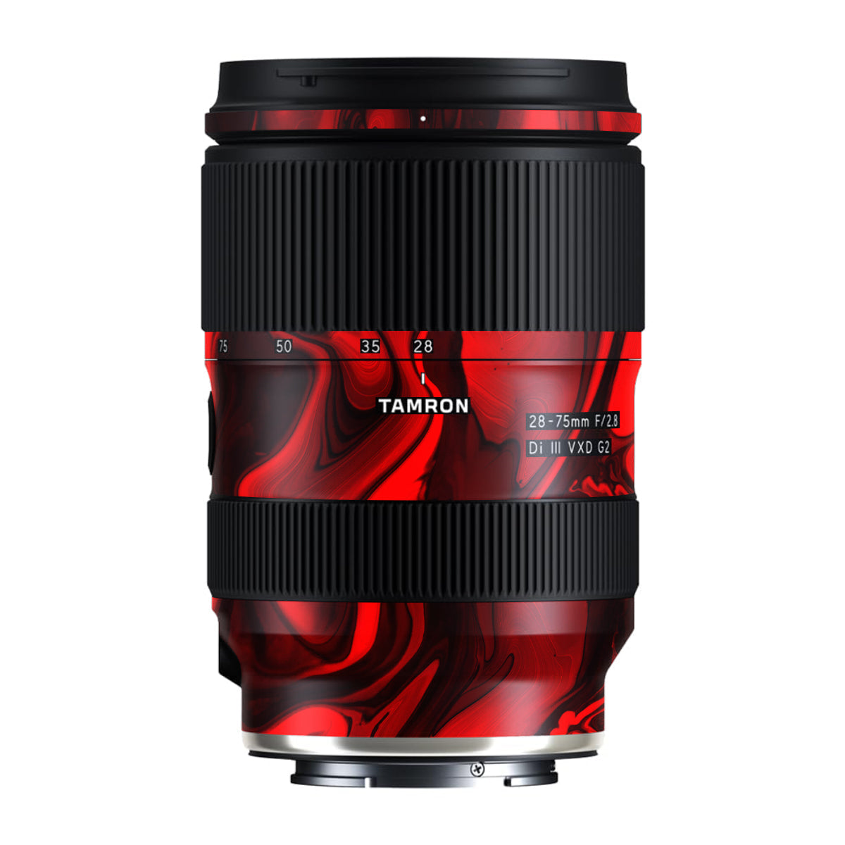 Red Lava Flow Tamron Lens 28-75mm F/2.8 Gen 2 Camera Lens Skin