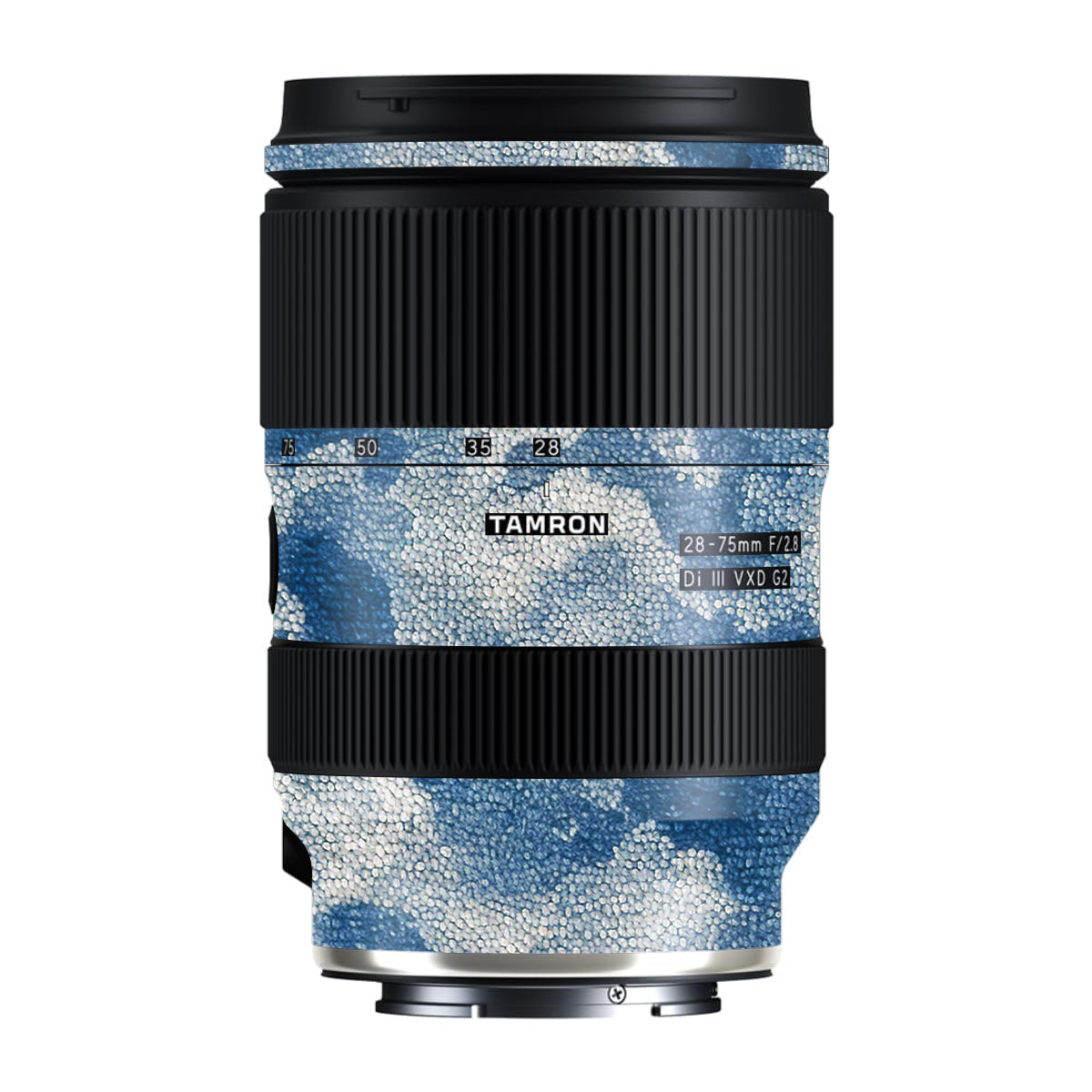Blue Watercolor Fabric Tamron Lens 28-75mm F/2.8 Gen 2 Camera Lens Skin