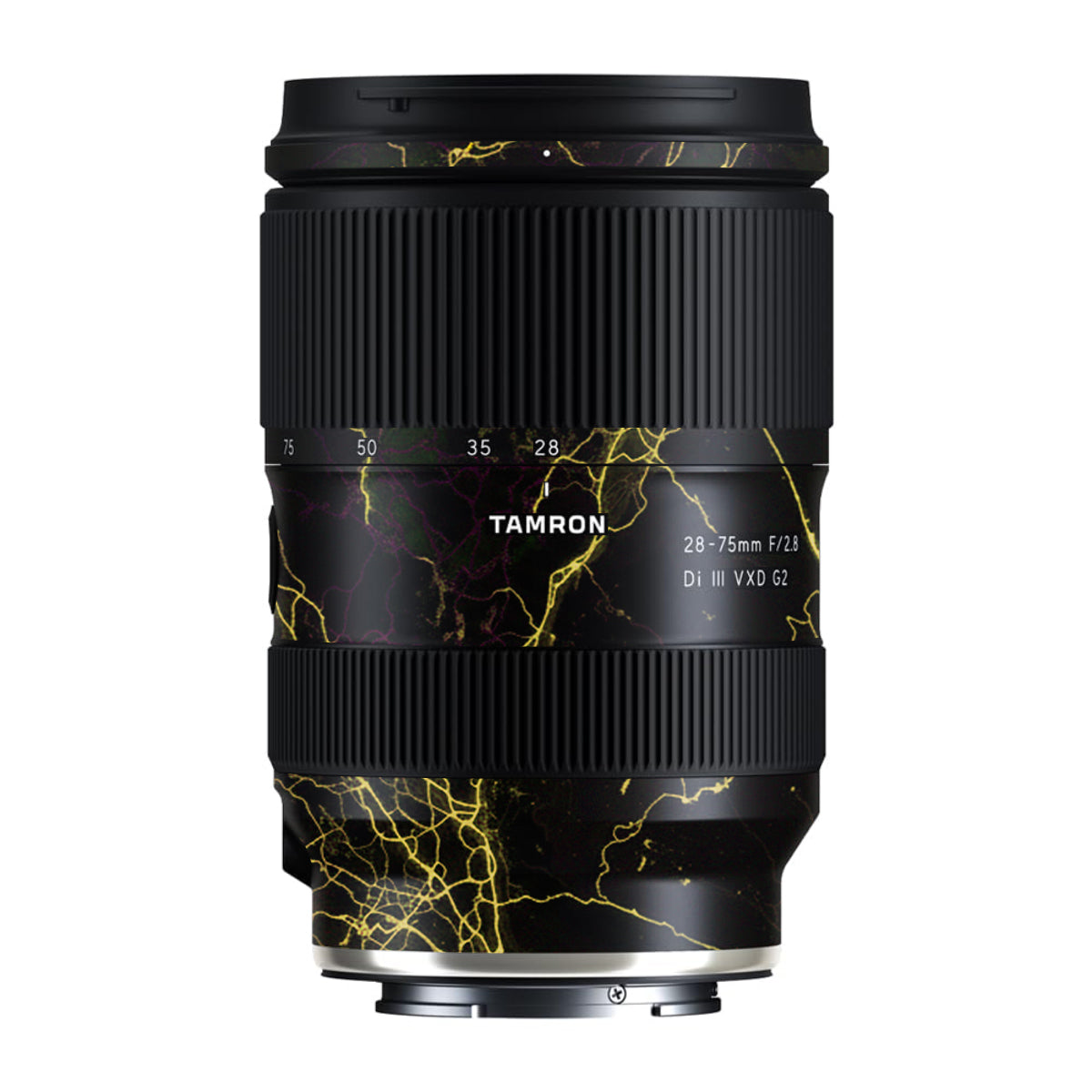 Electric Gold Veins Tamron Lens 28-75mm F/2.8 Gen 2 Camera Lens Skin