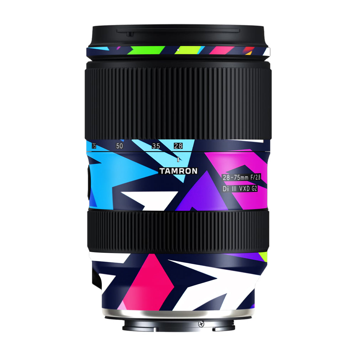 Bold Geometric Pop Tamron Lens 28-75mm F/2.8 Gen 2 Camera Lens Skin