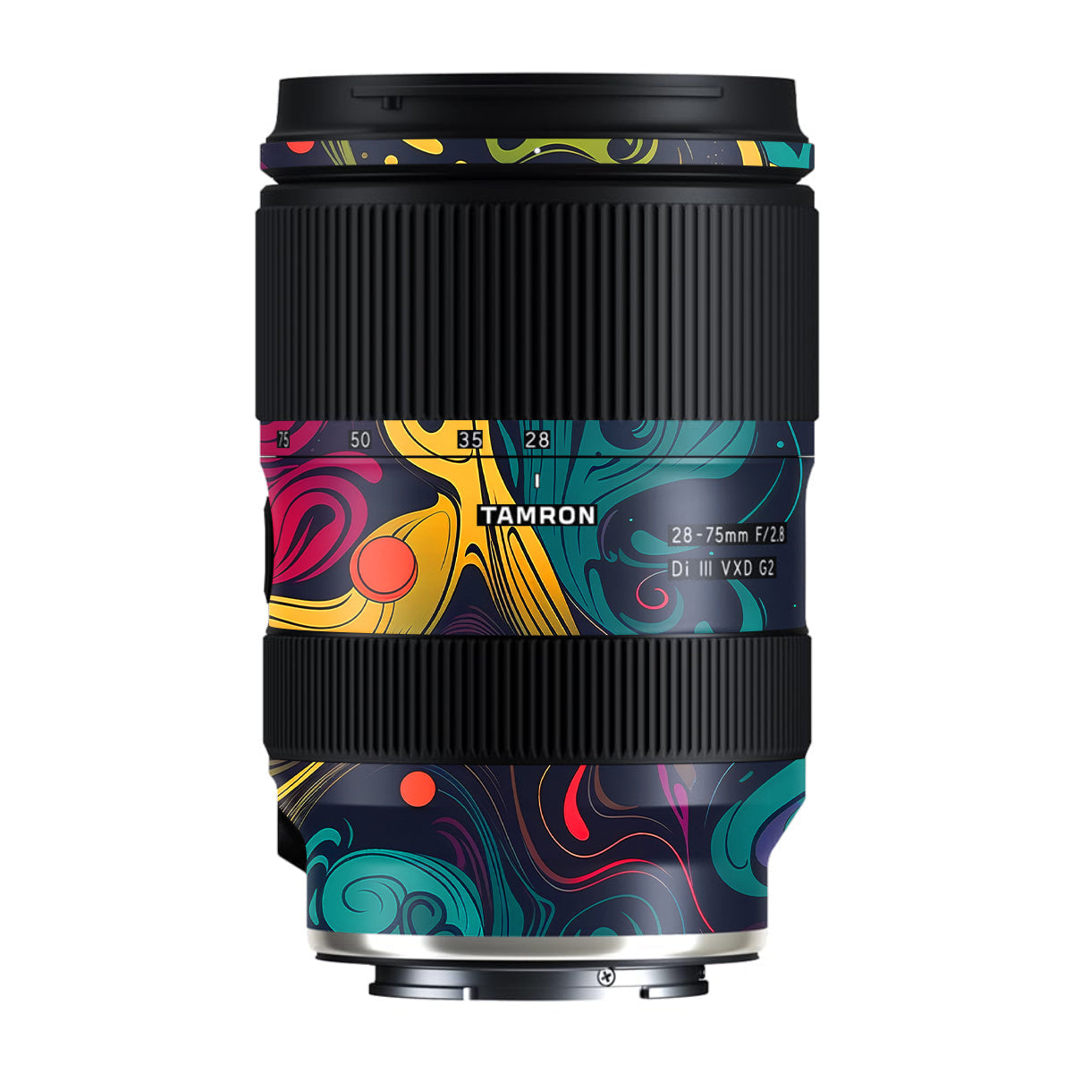 Psychedelic Color Swirl Tamron Lens 28-75mm F/2.8 Gen 2 Camera Lens Skin