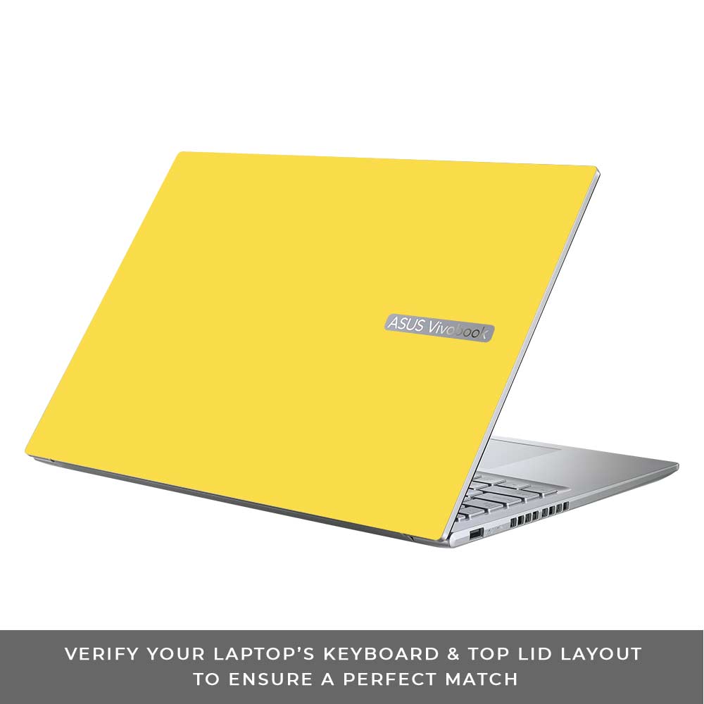 Textured Yellow Asus Vivobook 16X M1603QA Laptop Skin