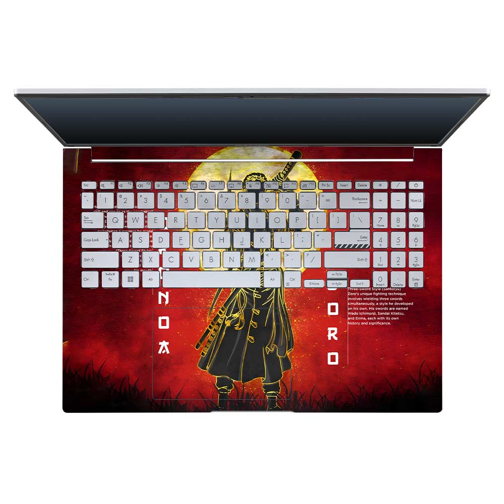 Zoro Under Golden Moon Asus Vivobook 16X M1603QA Laptop Skin Laptop Skin