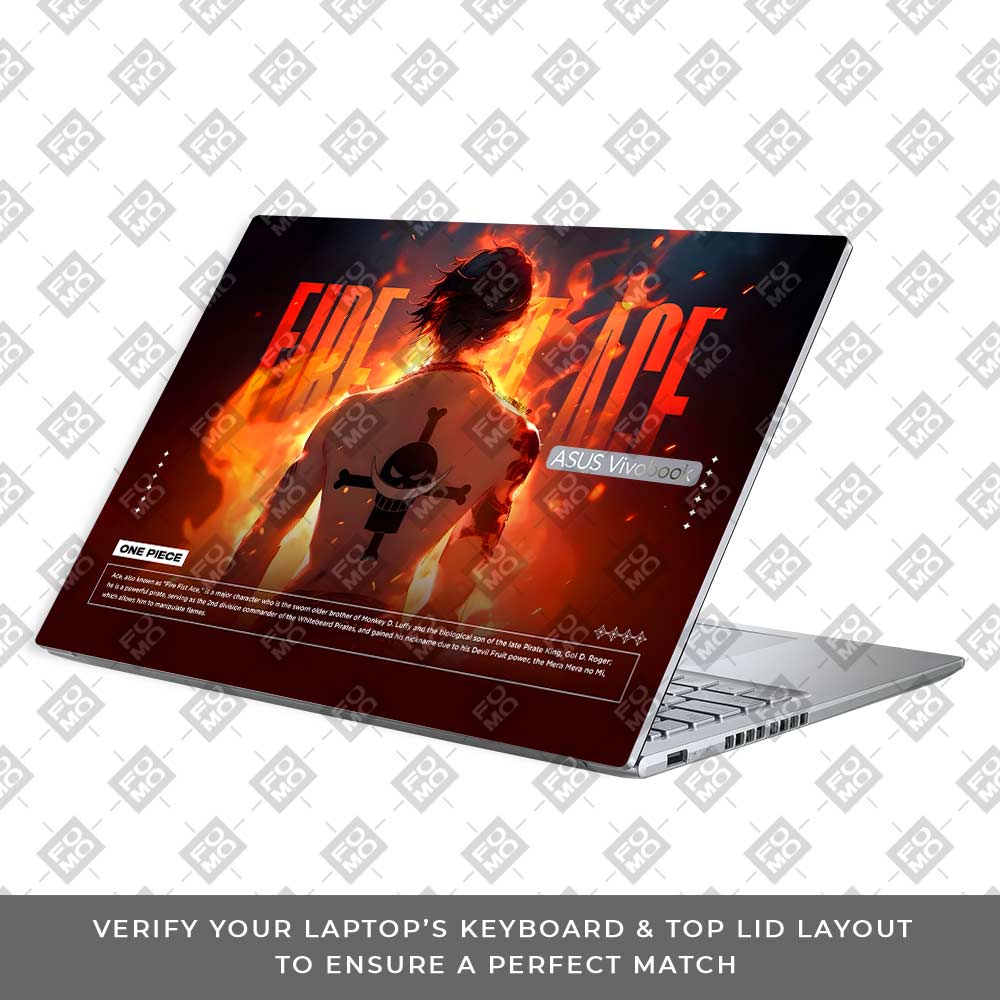 Fire Fist Ace Asus Vivobook 16X M1603QA Laptop Skin Laptop Skin