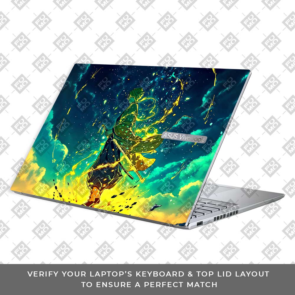 Zenitsu Thunder God Asus Vivobook 16X M1603QA Laptop Skin Laptop Skin