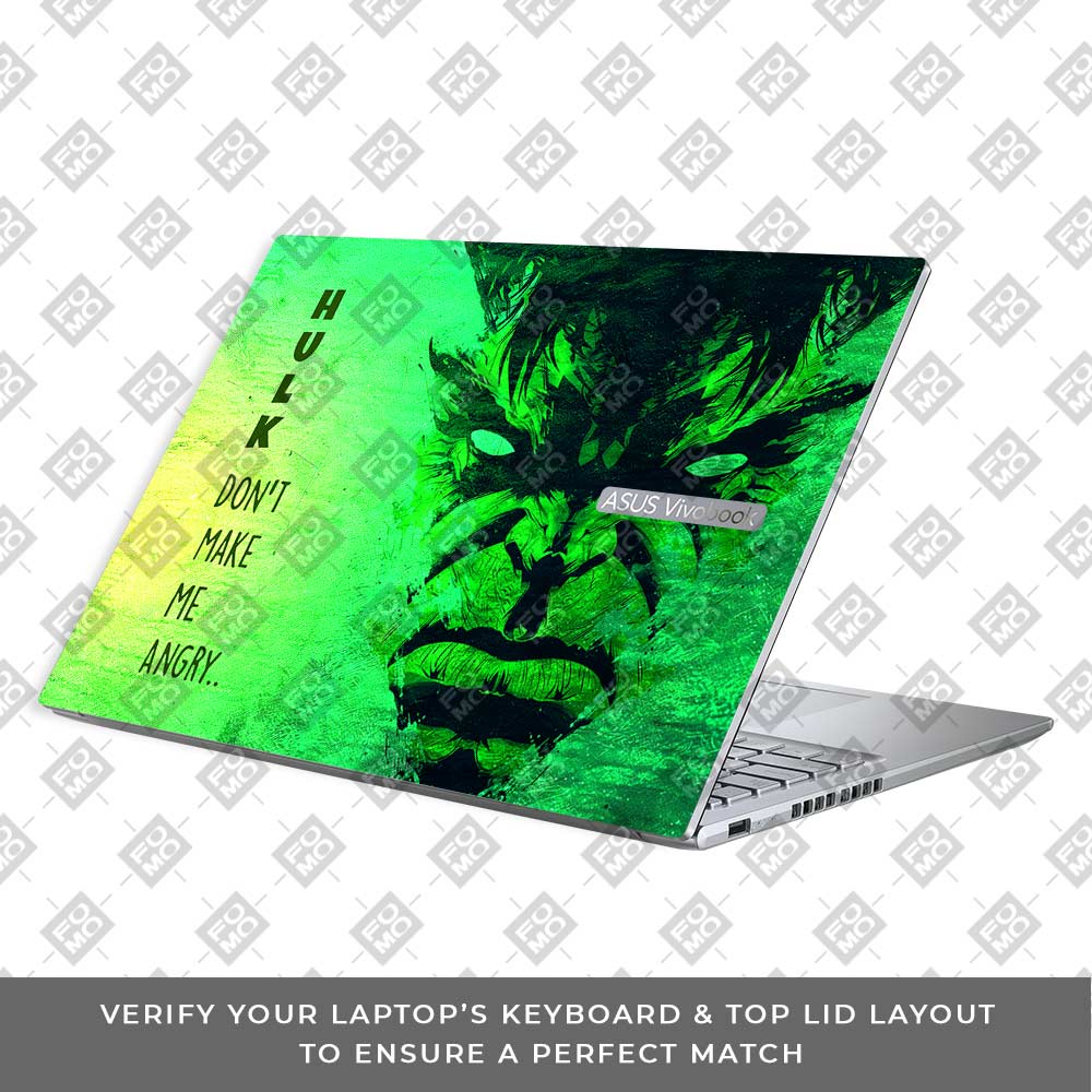 Hulk Don't Make Me Angry Asus Vivobook 16X M1603QA Laptop Skin