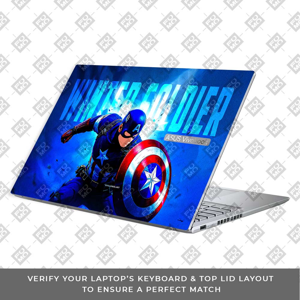 Shield of Justice Captain America Asus Vivobook 16X M1603QA Laptop Skin