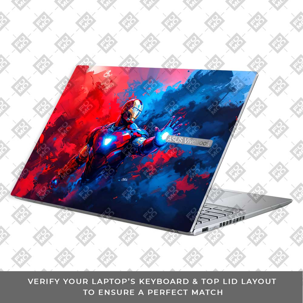 Iron Man Arc Reactor Power Asus Vivobook 16X M1603QA Laptop Skin