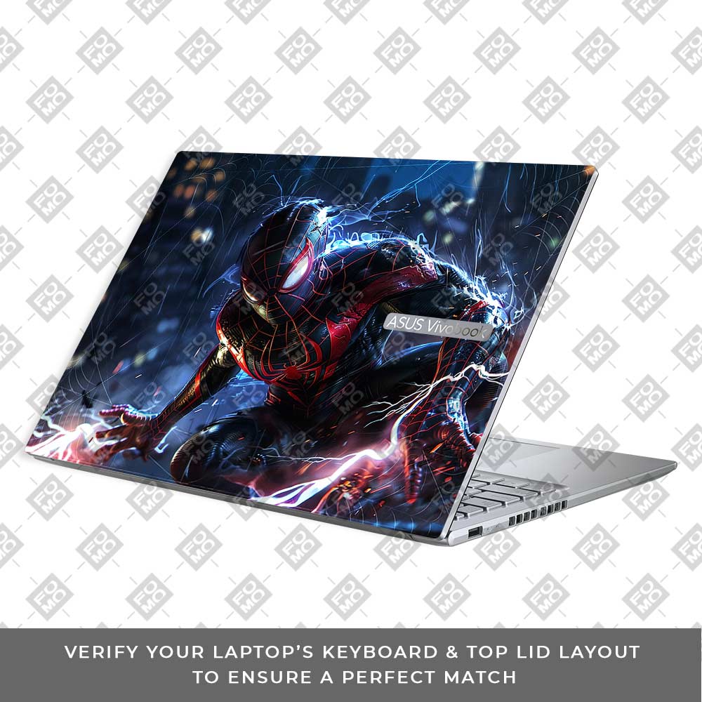 Miles Morales Shockwave Asus Vivobook 16X M1603QA 3D Laptop Skin