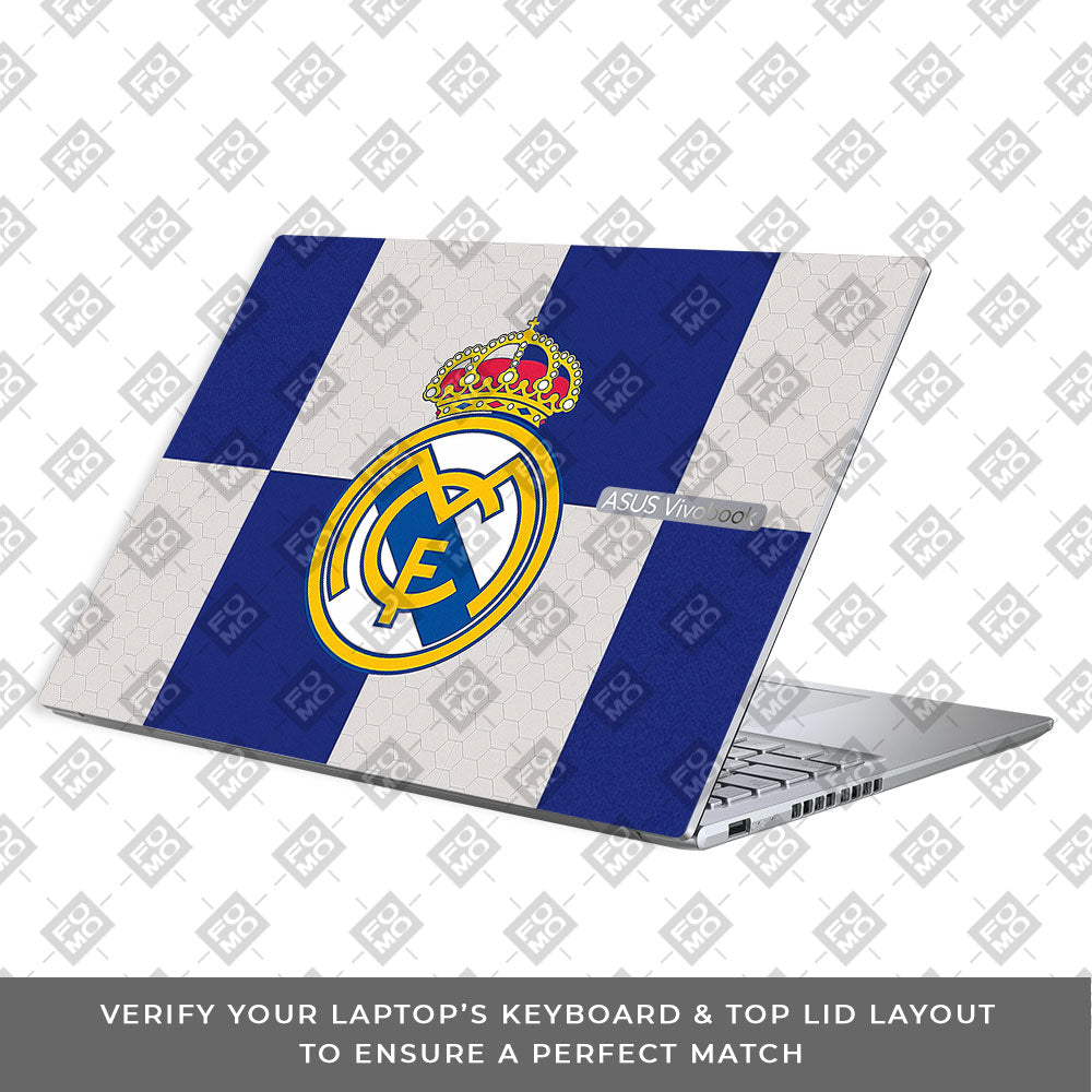 Royal Reign Real Madrid Glory Asus Vivobook 16X M1603QA Laptop Skin