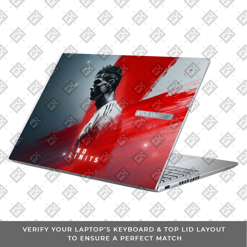 No Limits Ronaldo Spirit Asus Vivobook 16X M1603QA Laptop Skin
