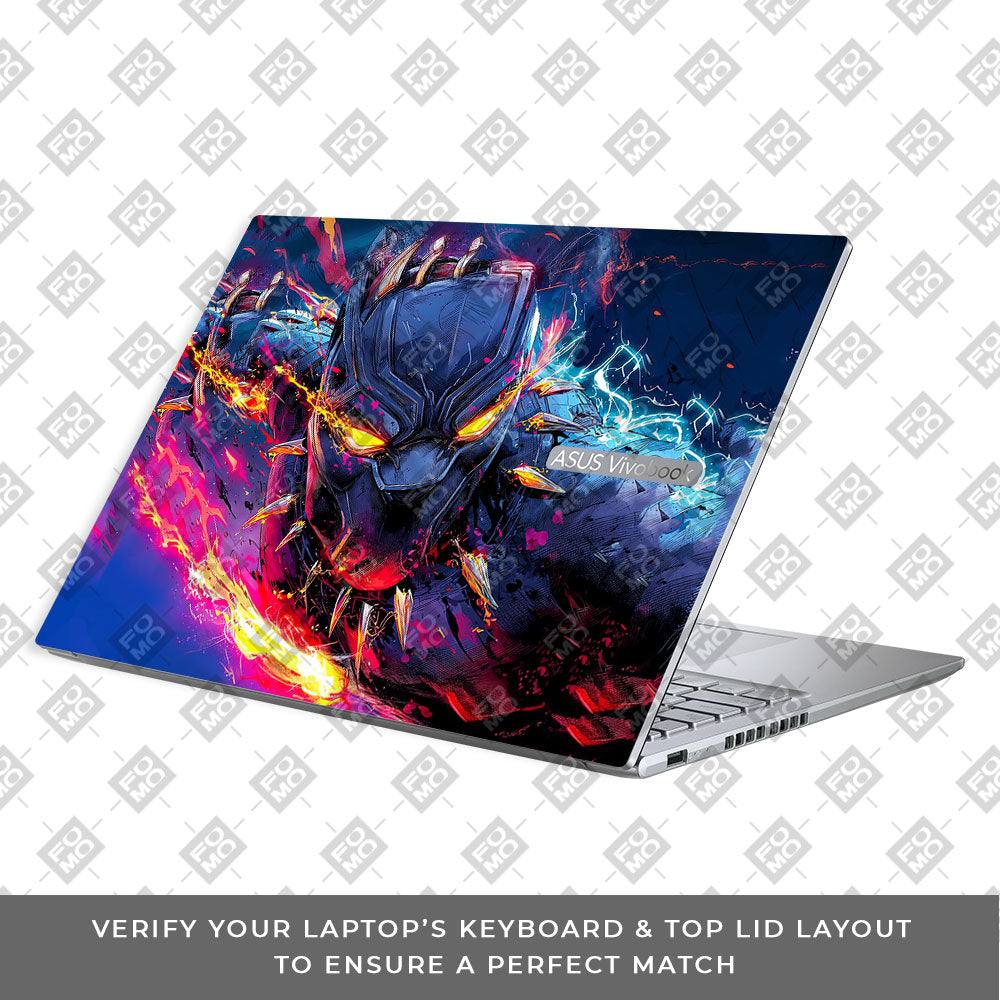 Vibranium Fury Wakandan Charge Asus Vivobook 16X M1603QA Laptop Skin