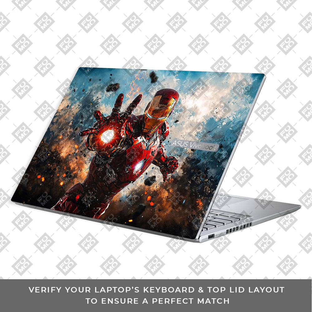Iron Imapct The Arc Reactor Asus Vivobook 16X M1603QA Laptop Skin