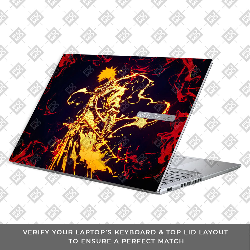 Bleach Ichigo Bankai Form Asus Vivobook 16X M1603QA Laptop Skin