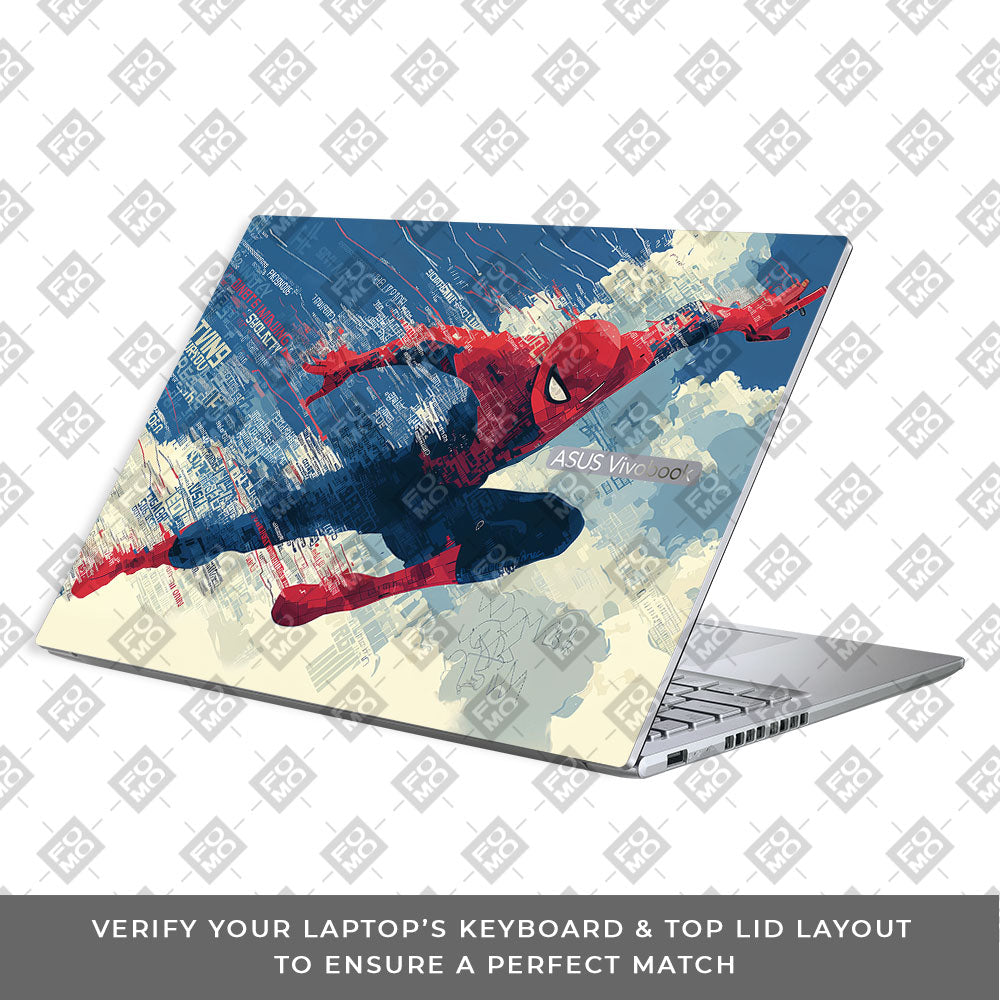 Spiderman Velocity Asus Vivobook 16X M1603QA Laptop Skin