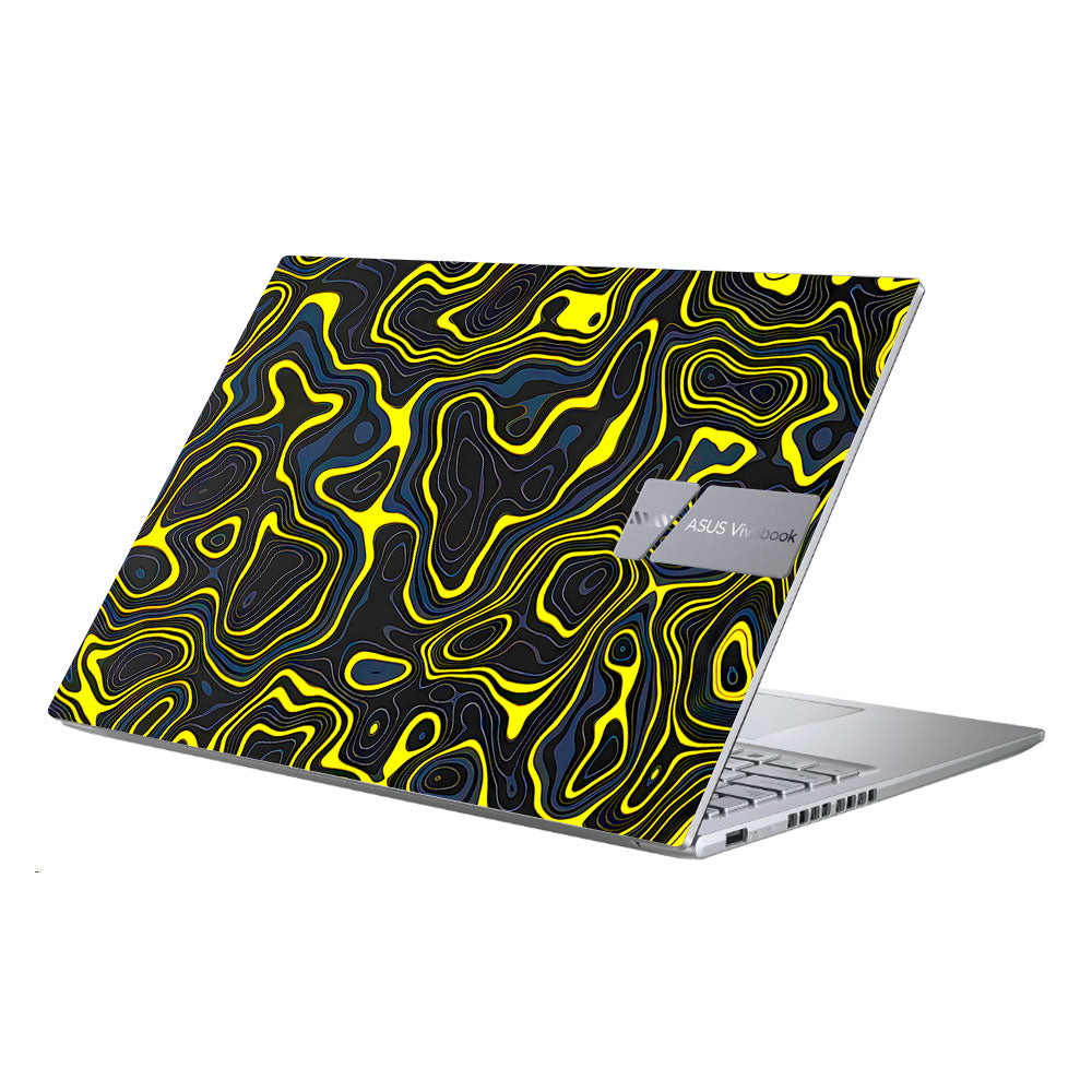 Neon Lava Contours Asus Vivobook X1605ZA Laptop Skin