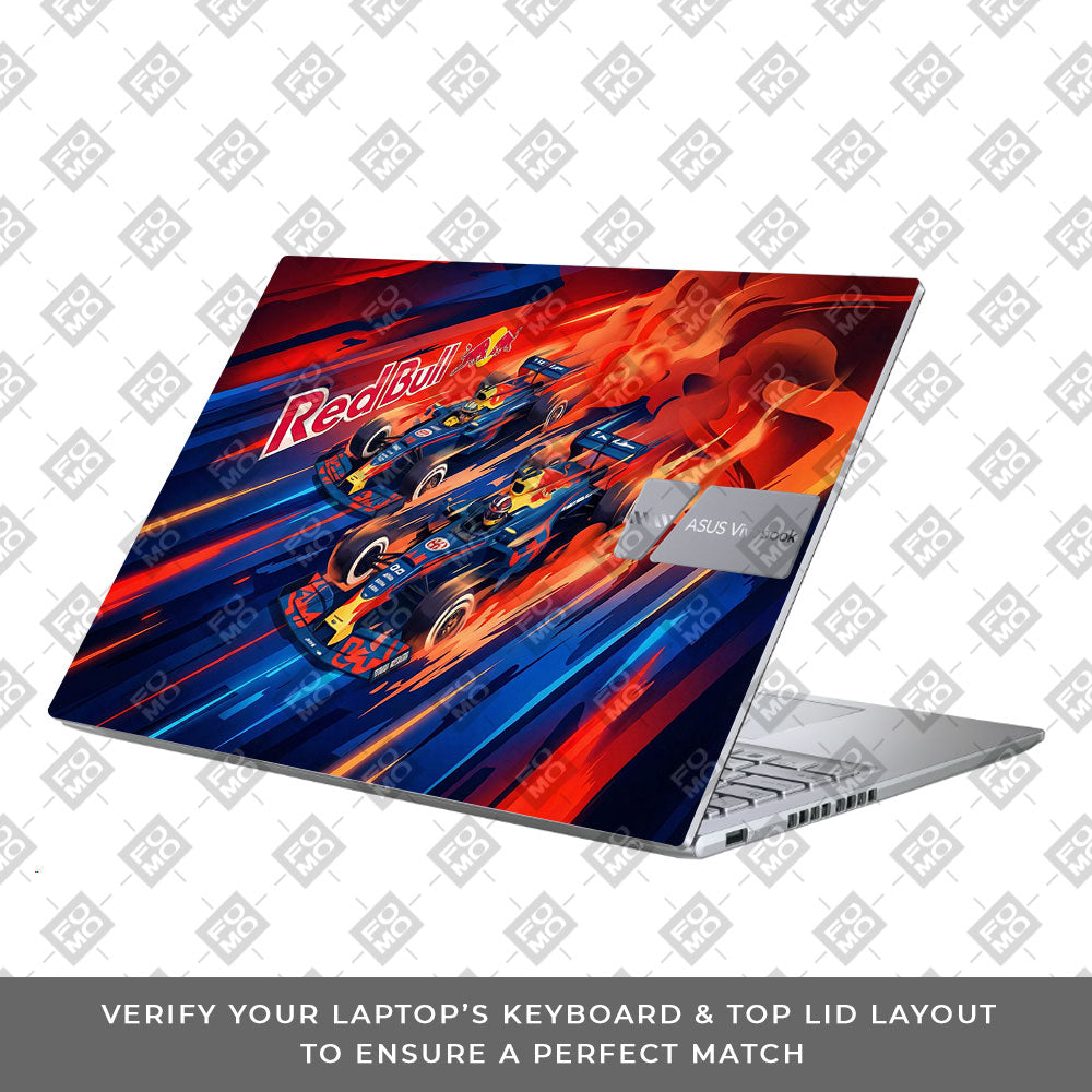 Red Bull Racing Velocity Asus Vivobook X1605ZA Laptop Skin