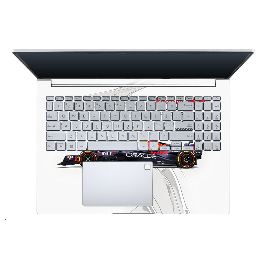 Red Bull Racing in Action Asus Vivobook X1605ZA Laptop Skin