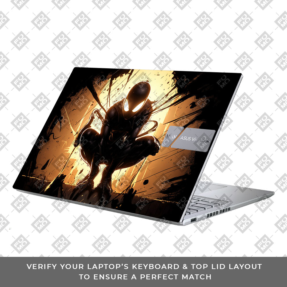 Shadow Spiderman Asus Vivobook X1605ZA Laptop Skin