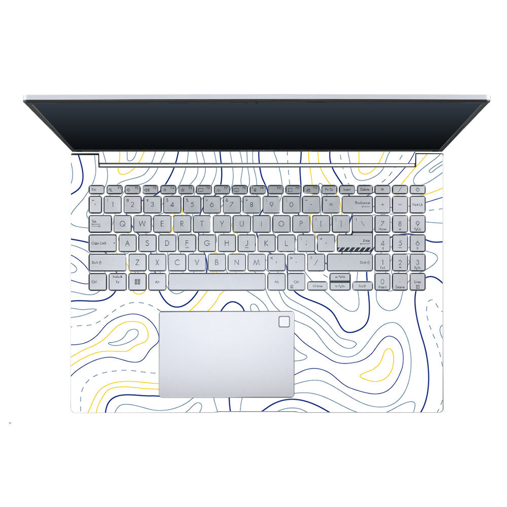 Minimalist Colorful Contours Asus Vivobook X1605ZA Laptop Skin