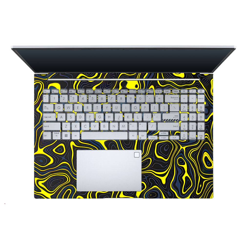Neon Lava Contours Asus Vivobook X1605ZA Laptop Skin