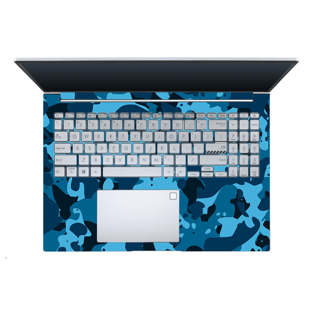 Deep Ocean Camo Asus Vivobook X1605ZA Laptop Skin