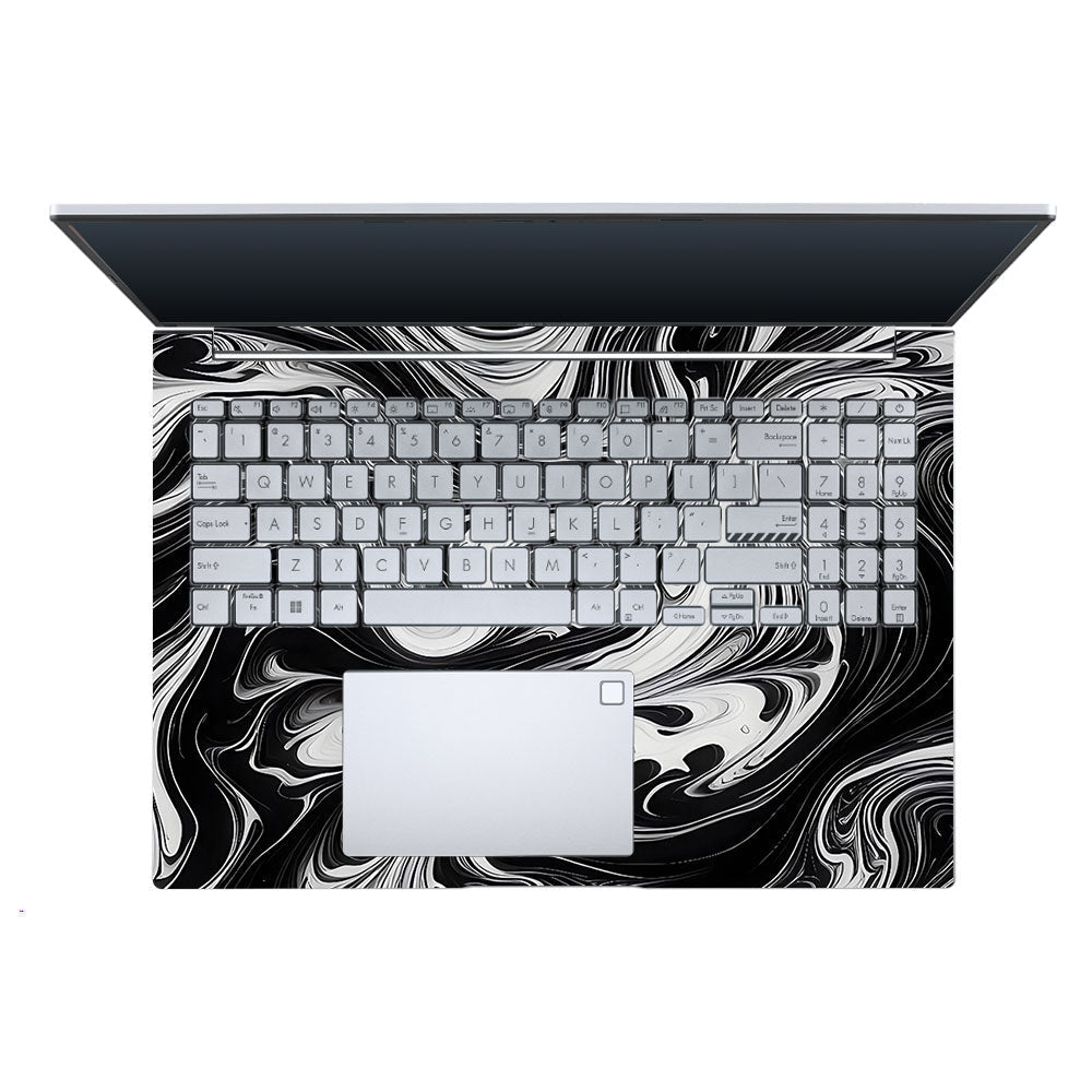 Black and White Marble Asus Vivobook X1605ZA Laptop Skin