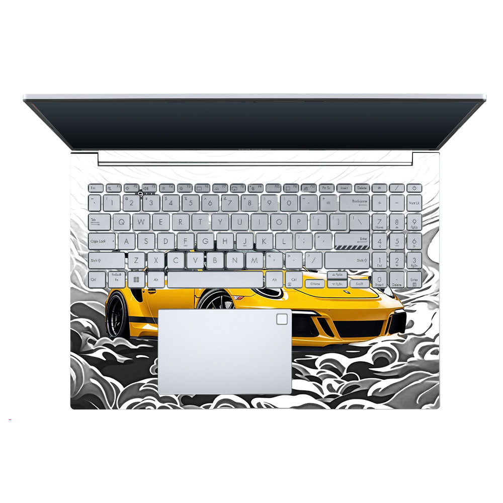 Porsche 911 Yellow Blaze Asus Vivobook X1605ZA Laptop Skin
