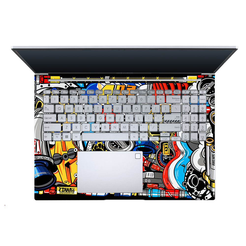 Mechanical Chaos Asus Vivobook X1605ZA Laptop Skin