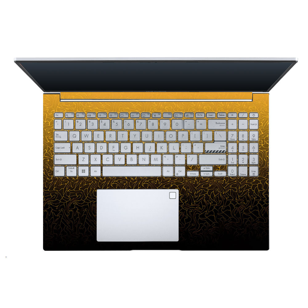 Orange to Black Gradient Asus Vivobook X1605ZA Laptop Skin