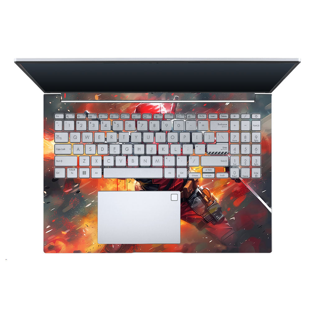 Deadpool in Action Asus Vivobook 16 X1605V Laptop Skin