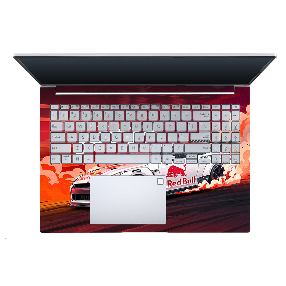 Nissan GTR Red Bull Drift Fury Asus Vivobook 16 X1605V 3D Laptop Skin