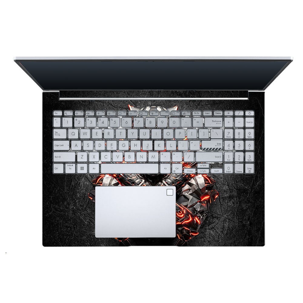 Black Panther Glowing Fury Asus Vivobook X1605ZA Laptop Skin