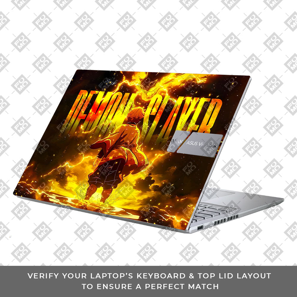 Zenitsu Lightning Strike Asus Vivobook X1605ZA Laptop Skin