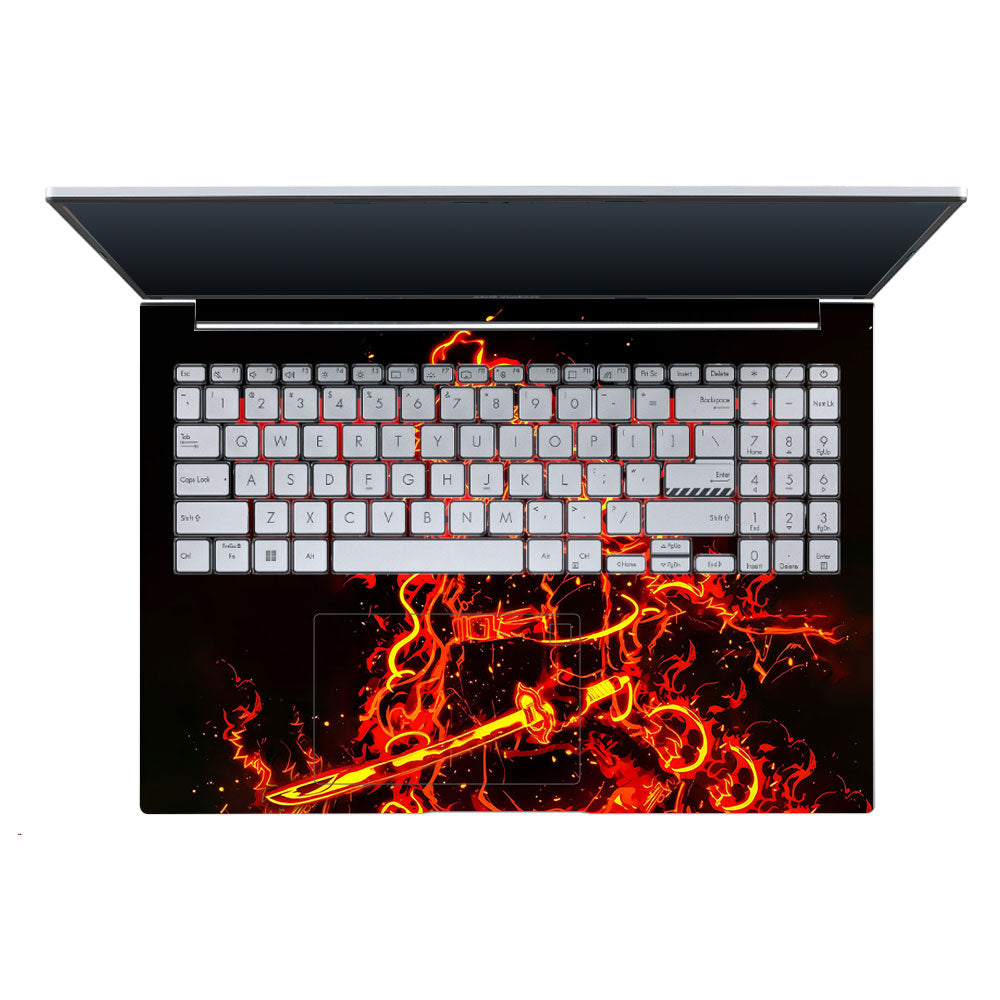 Rengoku Blazing Inferno Asus Vivobook X1605ZA Laptop Skin