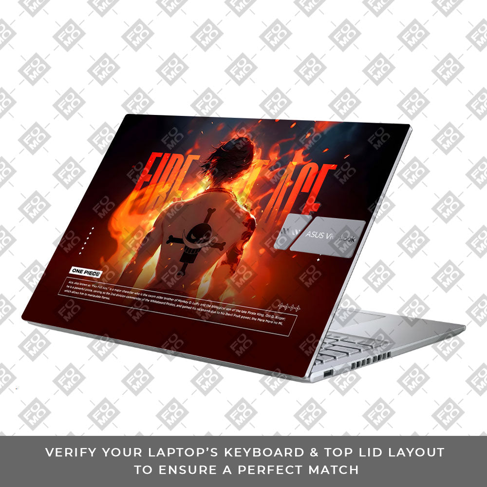 Fire Fist Ace Asus Vivobook X1605ZA Laptop Skin