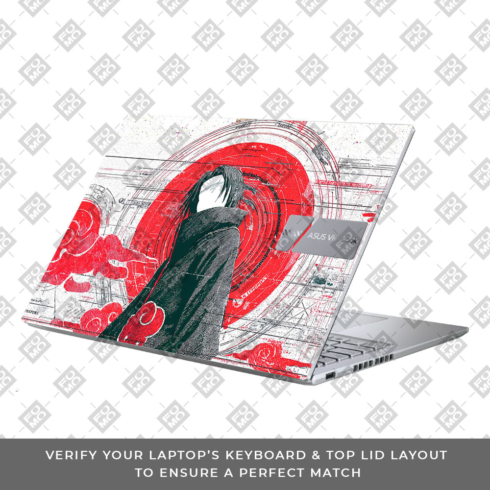 Itachi Uchiha Mark of the Akatsuki Asus Vivobook X1605ZA Laptop Skin