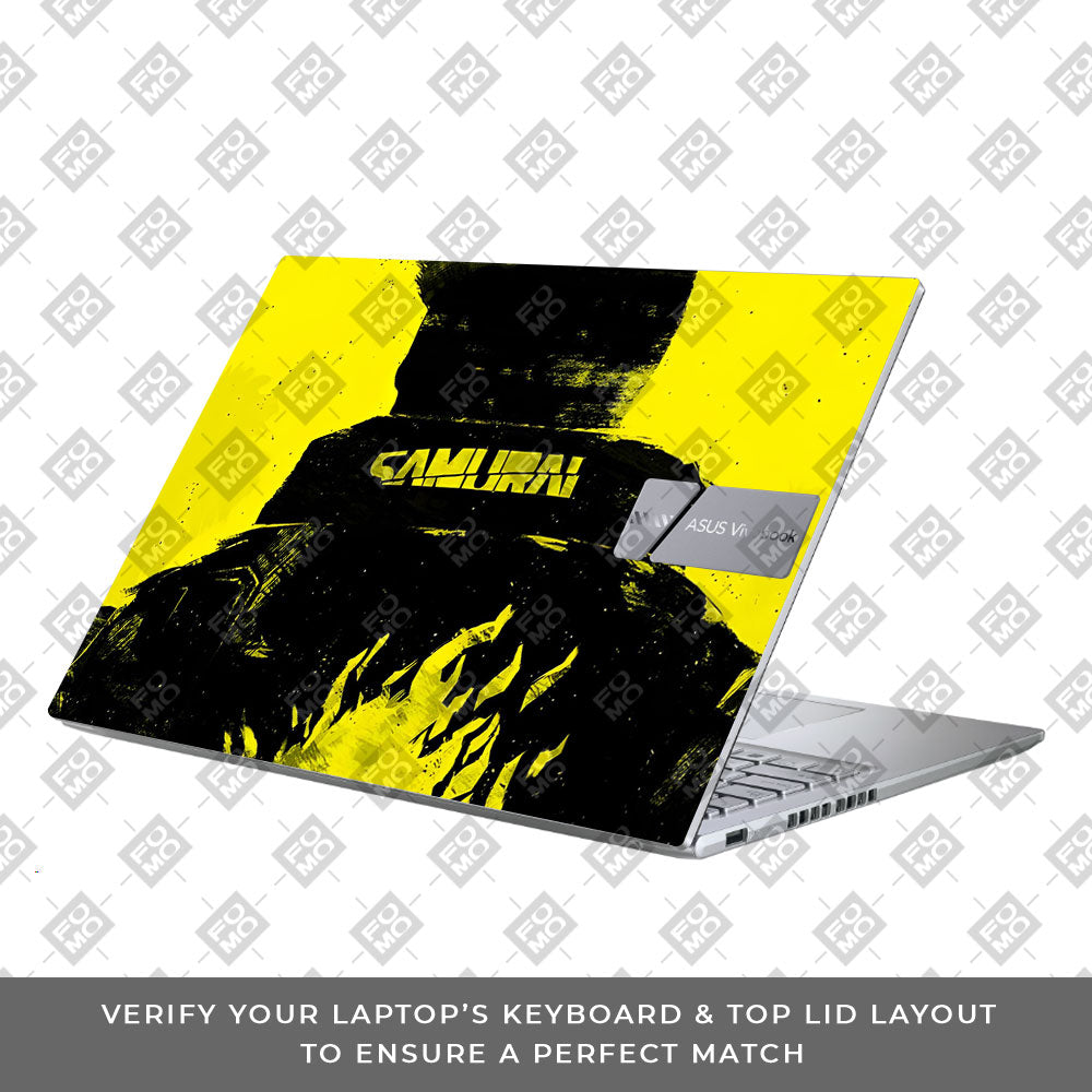 Backlit SAMURAI Jacket Asus Vivobook X1605ZA Laptop Skin